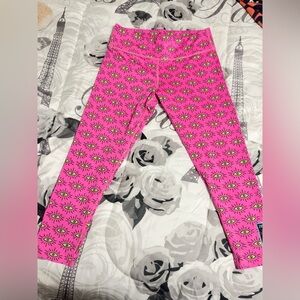 Zumba Fitness Pink Eye Pattern Leggings